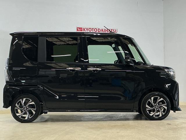 タントカスタムＸ　届出済み未使用車　パノラマモニター　両側電動届出済み未使用車　パノラモニター　両側電動スライドドア　コーナーセンサー　シートヒーター　スマートキー　電子パーキング　オートブレーキホールド　オートマチックハイビーム　１４インチ純正アルミホイール（京都府）の中古車