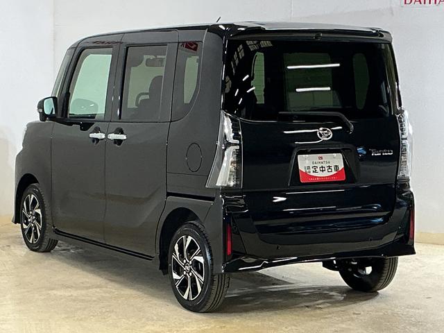 タントカスタムＸ　届出済み未使用車　パノラマモニター　両側電動届出済み未使用車　パノラモニター　両側電動スライドドア　コーナーセンサー　シートヒーター　スマートキー　電子パーキング　オートブレーキホールド　オートマチックハイビーム　１４インチ純正アルミホイール（京都府）の中古車