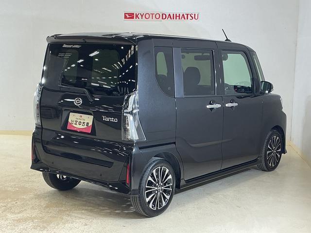 タントカスタムRS ターボ バックカメラ 両側電動スライドドアターボ バックカメラ 両側電動スライドドア 前後コーナーセンサー シートヒーター 電子パーキング オートマチックハイビーム オートブレーキホールド USBチャージャー スマートキー スペアキーあり(京都府)の中古車