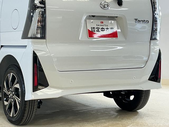 タントカスタムX 届け出済み未使用車 ナビ バックカメラ スマアシ届け出済み未使用車 ナビ バックカメラ 両側電動スライドドア 前後コーナーセンサー シートヒーター オートマチックハイビーム 電子パーキング オートブレーキホールド Bluetooth USB接続(京都府)の中古車