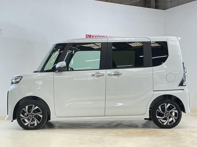 タントカスタムX 届け出済み未使用車 ナビ バックカメラ スマアシ届け出済み未使用車 ナビ バックカメラ 両側電動スライドドア 前後コーナーセンサー シートヒーター オートマチックハイビーム 電子パーキング オートブレーキホールド Bluetooth USB接続(京都府)の中古車