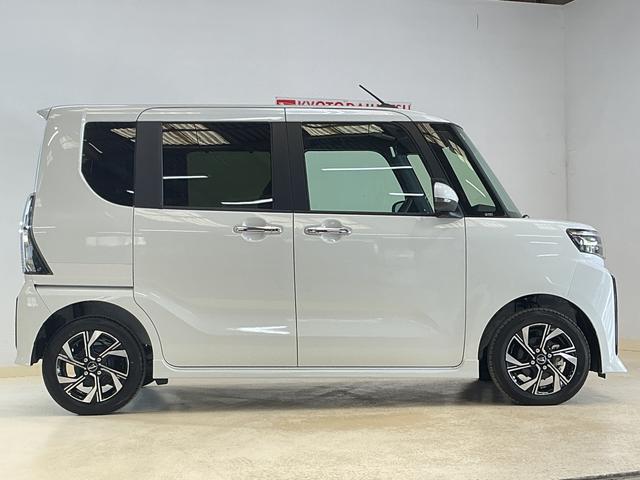 タントカスタムX 届け出済み未使用車 ナビ バックカメラ スマアシ届け出済み未使用車 ナビ バックカメラ 両側電動スライドドア 前後コーナーセンサー シートヒーター オートマチックハイビーム 電子パーキング オートブレーキホールド Bluetooth USB接続(京都府)の中古車