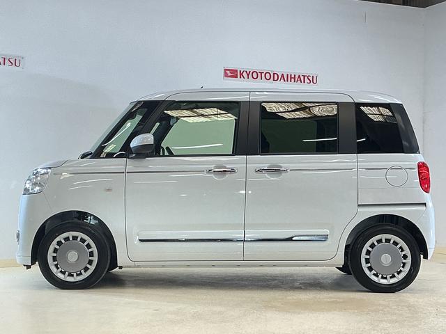 ムーヴキャンバスセオリーＧ　届出済未使用車　ナビ　バックカメラ　スマアシ届出済未使用車　ナビ　バックカメラ　両側電動スライドドア　コーナーセンサー　シートヒーター　ホットカップホルダー　電子パーキング　オートマチックハイビーム　オートブレーキホールド　Ｂｌｕｅｔｏｏｔｈ（京都府）の中古車