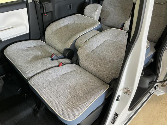 ムーヴキャンバスストライプスＧ　届出済未使用車　ナビ　バックカメラ　２ＷＤ届出済未使用車　ナビ　バックカメラ　フルセグチューナー　ブルートゥース対応　プッシュボタンエンジンスタート　両側リヤパワースライドドア　スマートアシスト　ＬＥＤヘッドライト　オートエアコン　ＡＢＳ（京都府）の中古車