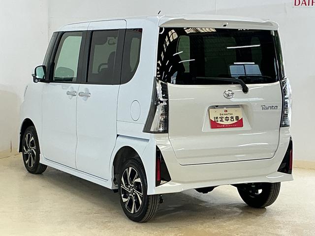 タントカスタムX ワンオーナー 4WD バックカメラ スマアシワンオーナー 4WD バックカメラ 両側電動スライドドア コーナーセンサー シートヒーター 電子パーキング オートマチックハイビーム オートブレーキホールド 14インチ純正アルミホイール スマートキー(京都府)の中古車