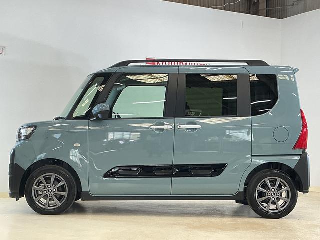 タントファンクロス 届出済み未使用車 ナビ パノラマモニター届出済み未使用車 ナビ パノラマモニター ETC 両側電動スライドドア ロングスライドシート コーナーセンサー アダプティブクルーズコントロール シートヒーター 電子パーキング Bluetooth(京都府)の中古車