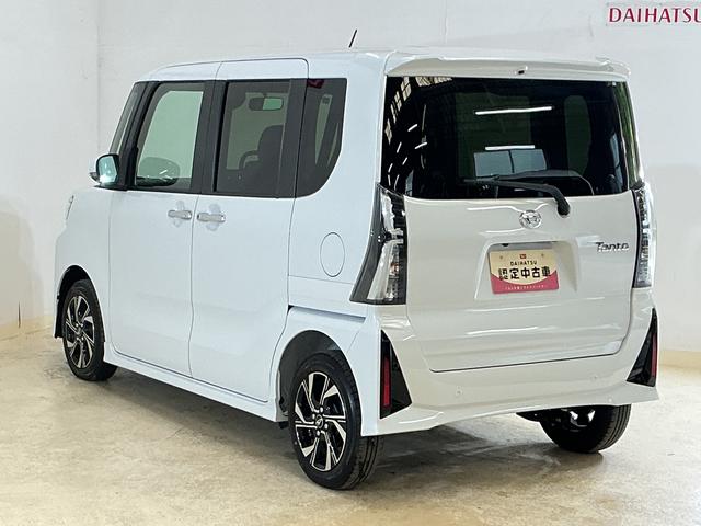 タントカスタムX アイドリングストップ非装着車 スマートアシストバックカメラ スマートアシストアイドリングストップ非装着 両側リヤパワースライドドア コーナーセンサー オートエアコン LEDヘッドライト オートライト シートヒーター プッシュボタンエンジンスタート(京都府)の中古車