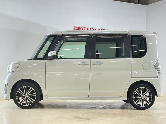 タントカスタムＲＳ　ＳＡ　ワンオーナー　ターボ　ナビ　バックカメラワンオーナー　ターボ　ナビ　バックカメラ　前後ドライブレコーダー　ＥＴＣ　両側電動スライドドア　１５インチ純正アルミホイール　ＵＳＢ接続　ＤＶＤ再生　フルセグＴＶ　オートエアコン　横滑り防止装置（京都府）の中古車