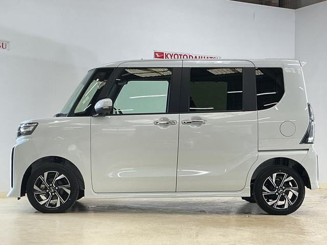 タントカスタムＸ　届出済み未使用車　ナビ　バックカメラ　ＵＳＢ接続届出済み未使用車　ナビ　バックカメラ　両側電動スライドドア　シートヒーター　前後コーナーセンサー　電子パーキング　オートマチックハイビーム　Ｂｌｕｅｔｏｏｔｈ　ＵＳＢ接続　ＤＶＤ再生　フルセグＴＶ（京都府）の中古車