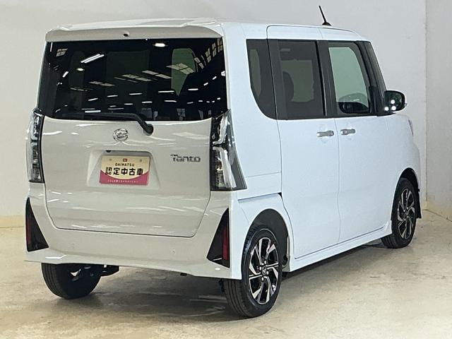 タントカスタムＸ　届出済み未使用車　ナビ　バックカメラ　ＵＳＢ接続届出済み未使用車　ナビ　バックカメラ　両側電動スライドドア　シートヒーター　前後コーナーセンサー　電子パーキング　オートマチックハイビーム　Ｂｌｕｅｔｏｏｔｈ　ＵＳＢ接続　ＤＶＤ再生　フルセグＴＶ（京都府）の中古車