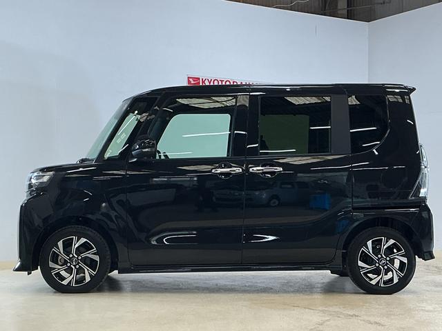 タントカスタムX アイドリングストップ非装着車 スマートアシスト両側リヤパワースライドドア スマートアシスト バックカメラ プッシュボタンエンジンスタート LEDヘッドライト オートエアコン オートライト コーナーセンサー シートヒーター アルミホイール ABS(京都府)の中古車