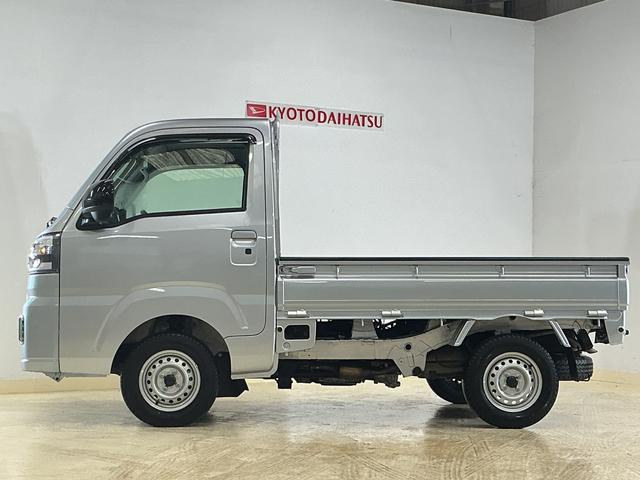 ハイゼットトラックＥＸＴ　ワンオーナー　４ＷＤ　ナビ　３方開　荷台作業灯ワンオーナー　４ＷＤ　ナビ　３方開　荷台作業灯　前後コーナーセンサー　オートマチックハイビーム　Ｂｌｕｅｔｏｏｔｈ　ＵＳＢ接続　ＬＥＤヘッドライト　スマートキー　フォグライト　アイドリングストップ（京都府）の中古車