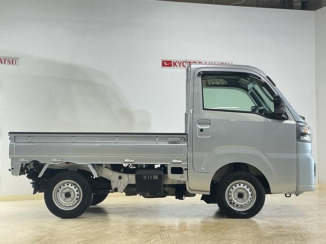 ハイゼットトラックＥＸＴ　ワンオーナー　４ＷＤ　ナビ　３方開　荷台作業灯ワンオーナー　４ＷＤ　ナビ　３方開　荷台作業灯　前後コーナーセンサー　オートマチックハイビーム　Ｂｌｕｅｔｏｏｔｈ　ＵＳＢ接続　ＬＥＤヘッドライト　スマートキー　フォグライト　アイドリングストップ（京都府）の中古車