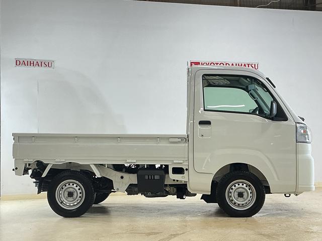ハイゼットトラックスタンダード　農用スペシャル　４ＷＤ　ＣＶＴ車　ラジオデッキ４ＷＤ　ＣＶＴ車　ラジオデッキ　３方開　荷台作業灯　前後コーナーセンサー　オートマチックハイビーム　オートライト　スマアシ　横滑り防止装置　アイドリングストップ　マニュアルエアコン　１２Ｖ電源ソケット（京都府）の中古車