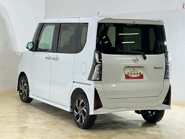 タントカスタムＸリミテッド　バックカメラ　ＥＴＣ　コーナーセンサーバックカメラ　ＥＴＣ　両側電動スライドドア　アダプティブクルーズコントロール　シートヒーター　前後コーナーセンサー　電子パーキング　オートマチックハイビーム　ＵＳＢチャージャー　スマートキー　スマアシ（京都府）の中古車