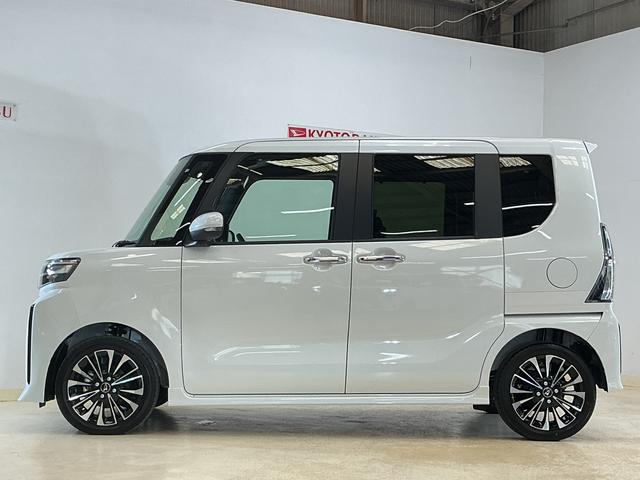タントカスタムＲＳリミテッド　届出済み未使用車　ターボ　ＥＴＣ届出済み未使用車　ターボ　９インチディスプレイオーディオ　バックカメラ　ＥＴＣ　両側電動スライドドア　アダプティブクルーズコントロール　前後コーナーセンサー　オートマチックハイビーム　シートヒーター（京都府）の中古車
