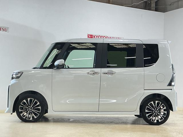 タントカスタムRSリミテッド 届出済み未使用車 ターボ ETC届出済み未使用車 ターボ 9インチディスプレイオーディオ バックカメラ ETC 両側電動スライドドア アダプティブクルーズコントロール シートヒーター 前後コーナーセンサー Bluetooth(京都府)の中古車