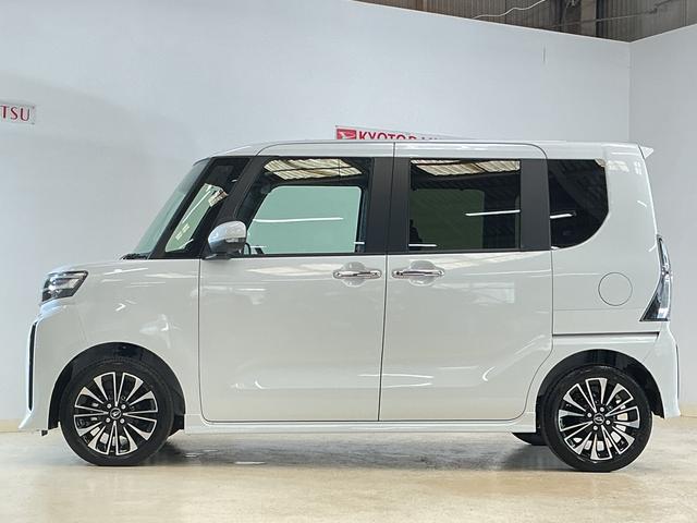 タントカスタムRSリミテッド 届出済み未使用車 ターボ ETC届出済み未使用車 ターボ 9インチディスプレイオーディオ バックカメラ ETC 両側電動スライドドア アダプティブクルーズコントロール シートヒーター 前後コーナーセンサー オートマチックハイビーム(京都府)の中古車