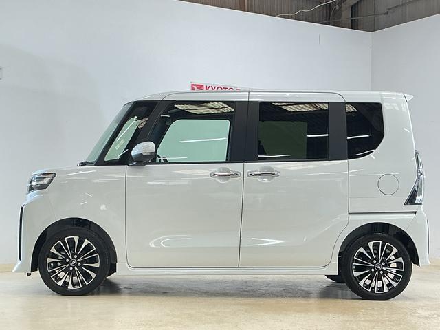 タントカスタムRSリミテッド 届出済み未使用車 ターボ ETC届出済み未使用車 ターボ 9インチディスプレイオーディオ バックカメラ ETC 両側電動スライドドア アダプティブクルーズコントロール 前後コーナーセンサー シートヒーター オートマチックハイビーム(京都府)の中古車