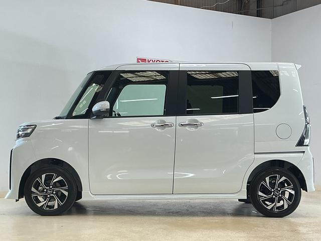 タントカスタムＸリミテッド　届出済未使用車　ディスプレイオーディオ届出済み未使用車　９インチディスプレイオーディオ　バックカメラ　ＥＴＣ　両側電動スライドドア　アダプティブクルーズコントロール　シートヒーター　前後コーナーセンサー　オートマチックハイビーム　スマアシ（京都府）の中古車