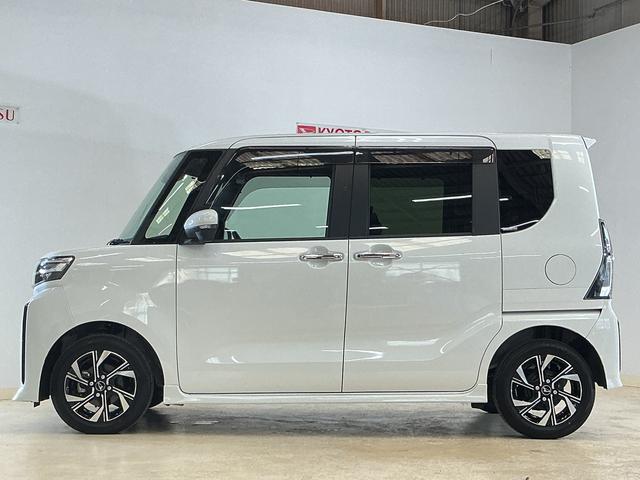 タントカスタムＸ　レンタカーアップ　ナビ　全周囲カメラ　ドラレコレンタカーアップ　ナビ　パノラマモニター　前後ドライブレコーダー　ＥＴＣ　両側電動スライドドア　シートヒーター　前後コーナーセンサー　電子パーキング　オートマチックハイビーム　Ｂｌｕｅｔｏｏｔｈ（京都府）の中古車