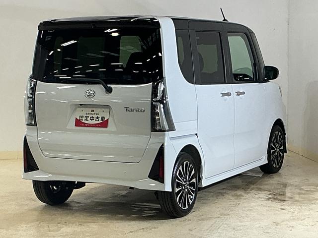 タントカスタムＲＳリミテッド　ターボ　バックカメラ　ＥＴＣターボ　バックカメラ　ＥＴＣ　両側電動スライドドア　アダプティブクルーズコントロール　シートヒーター　前後コーナーセンサー　電子パーキング　オートマチックハイビーム　ＵＳＢチャージャー　オートライト（京都府）の中古車