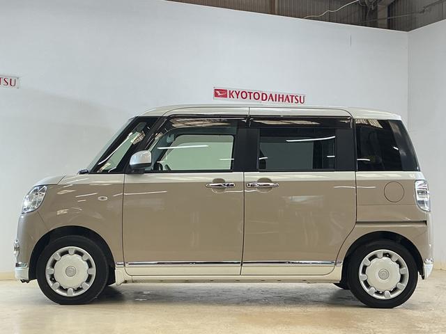 ムーヴキャンバスＸリミテッドメイクアップ　ＳＡIII　ワンオーナー　４ＷＤワンオーナー　４ＷＤ　ＣＤオーディオ　両側電動スライドドア　オートマチックハイビーム　オートライト　スマートキー　プッシュスタート　アイドリングストップ　横滑り防止装置　盗難防止装置　スマートアシスト（京都府）の中古車
