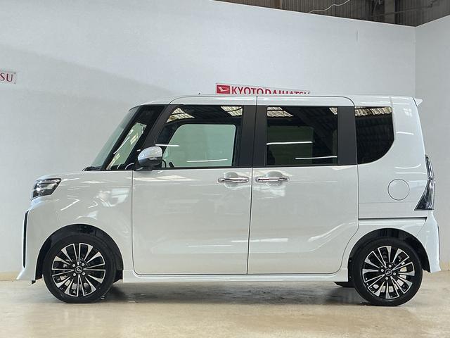 タントカスタムRSリミテッド 届出済み未使用車 ターボ ETC届出済み未使用車 ターボ 9インチディスプレイオーディオ バックカメラ ETC 両側電動スライドドア シートヒーター アダプティブクルーズコントロール 前後コーナーセンサー オートマチックハイビーム(京都府)の中古車