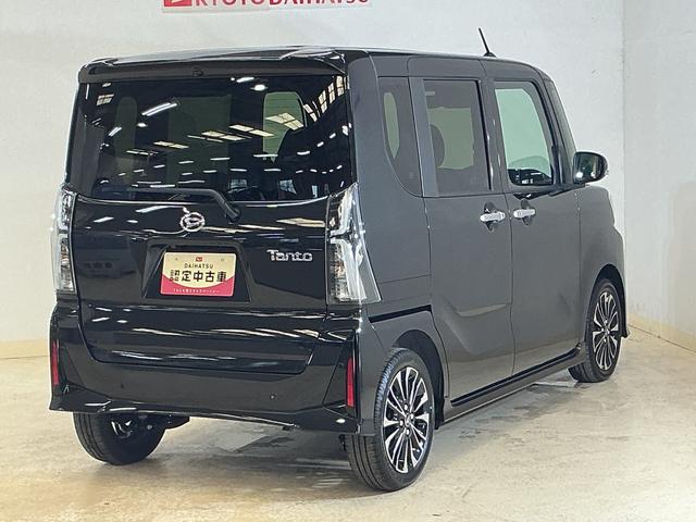 タントカスタムRSリミテッド 届出済み未使用車 ターボ ETC届出済み未使用車 ターボ 9インチディスプレイオーディオ バックカメラ ETC 両側電動スライドドア アダプティブクルーズコントロール シートヒーター 前後コーナーセンサー オートマチックハイビーム(京都府)の中古車