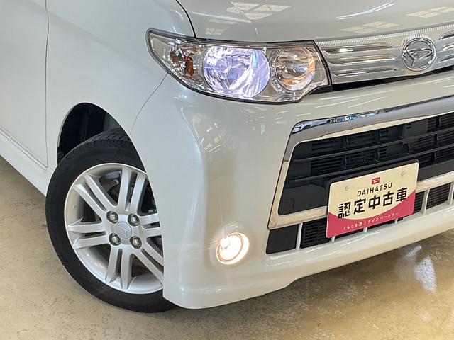 タントカスタムＲＳ　ワンオーナー　ターボ　ナビＴＶ　ＥＴＣワンオーナー　ターボ　ナビ　ＥＴＣ　片側電動スライドドア　Ｂｌｕｅｔｏｏｔｈ　ＤＶＤ再生　フルセグＴＶ　ＨＩＤヘッドライト　フォグライト　ウインカーミラー　ドアバイザー　スマートキー　オートエアコン（京都府）の中古車