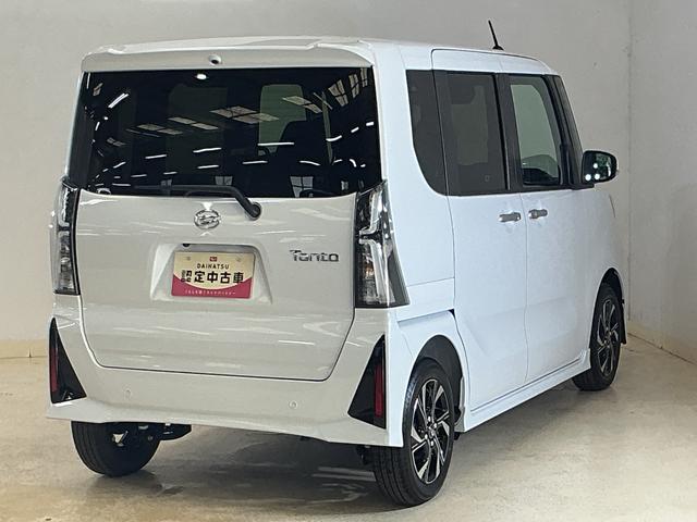 タントカスタムＸリミテッド　届出済未使用車　ディスプレイオーディオ届出済み未使用車　９インチディスプレイオーディオ　バックカメラ　ＥＴＣ　両側パワースライドドア　アダプティブクルーズコントロール　シートヒーター　前後コーナーセンサー　オートハイビーム　フルセグＴＶ（京都府）の中古車