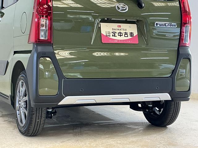 タントファンクロスリミテッド　展示車　バックカメラ　ＥＴＣ　ＵＳＢ展示車　９インチディスプレイオーディオ　バックカメラ　ＥＴＣ　両側パワースライドドア　シートヒーター　アダプティブクルーズコントロール　電動パーキングブレーキ　コーナーセンサー　オートハイビーム（京都府）の中古車
