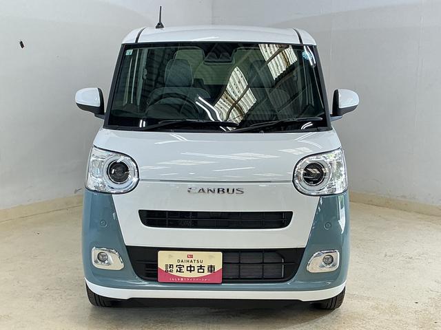 ムーヴキャンバスストライプスG 展示車 9型ディスプレイオーディオ USB展示車 9インチディスプレイオーディオ バックカメラ 両側パワースライドドア ホットカップホルダー シートヒーター ワイヤレス充電 コーナーセンサー 電動パーキングブレーキ Bluetooth USB(京都府)の中古車