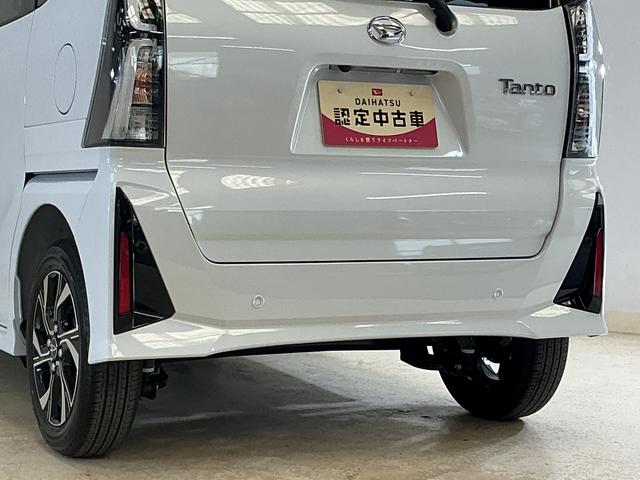 タントカスタムＸリミテッド　展示車　９インチディスプレイオーディオ展示車　９インチディスプレイオーディオ　バックカメラ　ＥＴＣ　両側パワースライドドア　アダプティブクルーズコントロール　シートヒーター　コーナーセンサー　電動パーキングブレーキ　スマアシ　フルセグＴＶ（京都府）の中古車