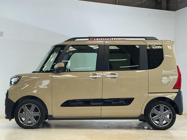 タントファンクロスターボリミテッド　届出済未使用車　ＥＴＣ届出済未使用車　スマートアシスト　９インチディスプレイオーディオ　フルセグチューナー　ブルートゥース対応　両側リヤパワースライドドア　プッシュボタンエンジンスタート　バックカメラ　ＬＥＤヘッドライト（京都府）の中古車