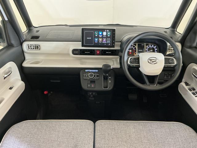 ムーヴキャンバス 中古車 ストライプスＧターボ　展示車　９インチディスプレイオーディオ展示車　９型ディスプレイオーディオ　バックカメラ　両側パワースライドドア　アダプティブクルーズコントロール　ホットカップホルダー　シートヒーター　コーナーセンサー　ワイヤレス充電　Ｂｌｕｅｔｏｏｔｈ