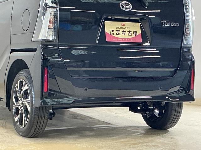 タントカスタムＸリミテッド　展示車　９インチディスプレイオーディオ展示車　９インチディスプレイオーディオ　バックカメラ　ＥＴＣ　両側パワースライドドア　アダプティブクルーズコントロール　シートヒーター　コーナーセンサー　電動パーキングブレーキ　オートハイビーム（京都府）の中古車
