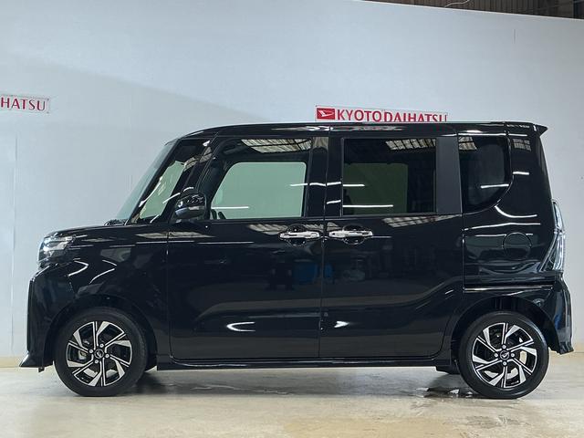 タントカスタムＸリミテッド　展示車　９インチディスプレイオーディオ展示車　９インチディスプレイオーディオ　バックカメラ　ＥＴＣ　両側パワースライドドア　アダプティブクルーズコントロール　シートヒーター　コーナーセンサー　電動パーキングブレーキ　オートハイビーム（京都府）の中古車