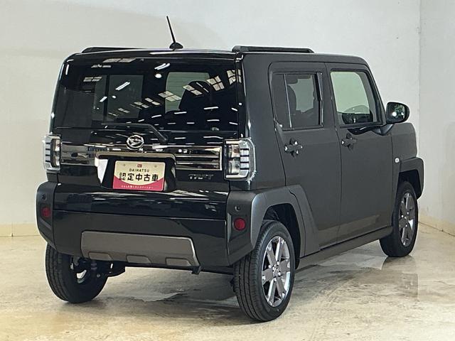 タフトGターボ ダーククロムベンチャー デモカー バックカメラデモカー 9インチディスプレイオーディオ バックカメラ スカイフィールトップ アダプティブクルーズコントロール シートヒーター コーナーセンサー 電動パーキングブレーキ オートハイビーム フルセグTV(京都府)の中古車