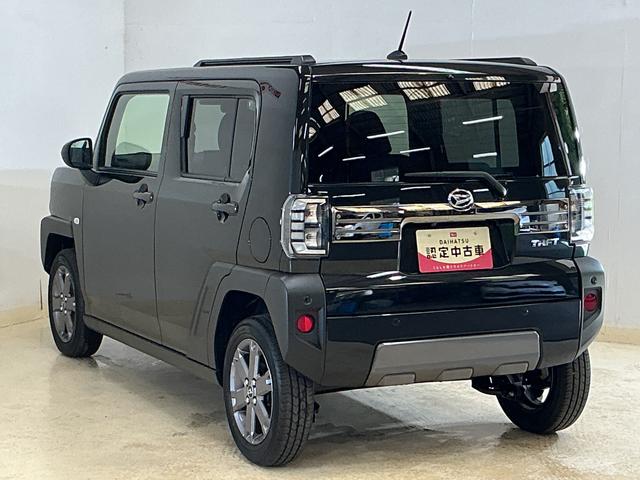 タフトGターボ ダーククロムベンチャー デモカー バックカメラデモカー 9インチディスプレイオーディオ バックカメラ スカイフィールトップ アダプティブクルーズコントロール シートヒーター コーナーセンサー 電動パーキングブレーキ オートハイビーム フルセグTV(京都府)の中古車