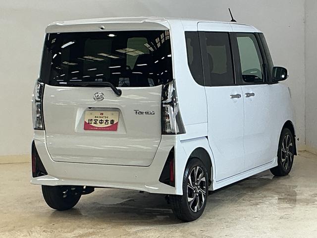 タントカスタムＸリミテッド　展示車　９インチディスプレイオーディオ展示車　９インチディスプレイオーディオ　バックカメラ　ＥＴＣ　両側パワースライドドア　アダプティブクルーズコントロール　シートヒーター　コーナーセンサー　電動パーキングブレーキ　オートハイビーム（京都府）の中古車