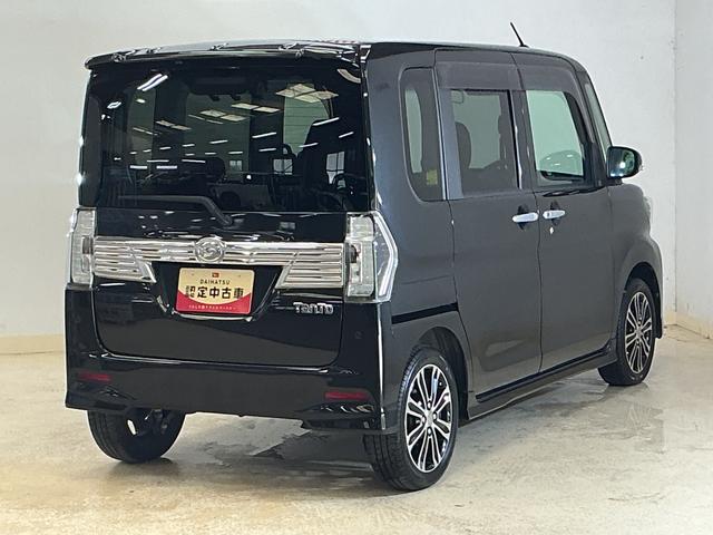 タントカスタムRS トップエディションSAIII ワンオーナーワンオーナー ナビ バックカメラ ETC 両側パワースライドドア 運転席シートヒーター リヤコーナーセンサー オートハイビーム Bluetooth USB接続 DVD再生 フルセグTV 車内キャリア(京都府)の中古車