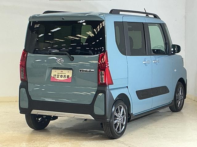 タントファンクロスリミテッド　届出済未使用車　バックカメラ　ＥＴＣ届出済み未使用車　９型ディスプレイオーディオ　バックカメラ　ＥＴＣ　両側パワースライドドア　アダプティブクルーズコントロール　シートヒーター　コーナーセンサー　電動パーキングブレーキ　オートハイビーム（京都府）の中古車