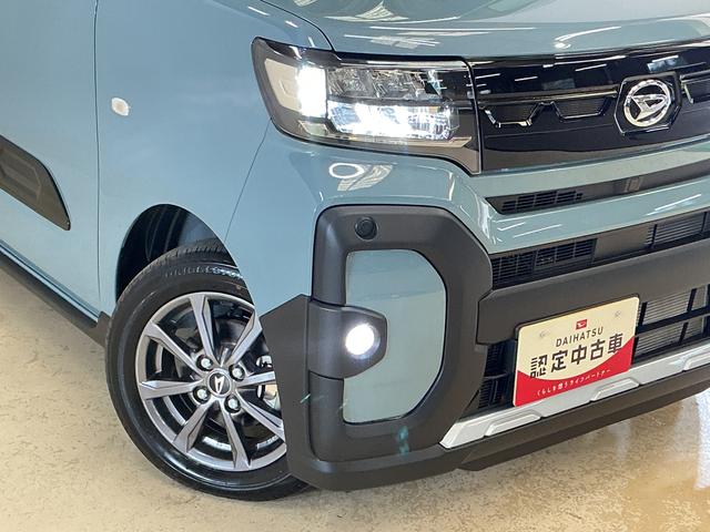 タントファンクロスリミテッド　届出済未使用車　バックカメラ　ＥＴＣ届出済み未使用車　９型ディスプレイオーディオ　バックカメラ　ＥＴＣ　両側パワースライドドア　アダプティブクルーズコントロール　シートヒーター　コーナーセンサー　電動パーキングブレーキ　オートハイビーム（京都府）の中古車