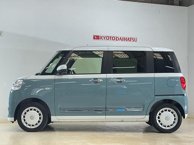 ムーヴキャンバスストライプスＧ　ワンオーナー　バックカメラ　シートヒーターワンオーナー　バックカメラ　両側パワースライドドア　シートヒーター　ホットカップホルダー　コーナーセンサー　電動パーキングブレーキ　オートハイビーム　ＵＳＢチャージャー　スマートアシスト　スマートキー（京都府）の中古車