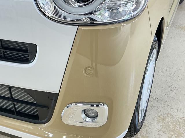 ムーヴキャンバスストライプスＧターボ　届出済未使用車　ディスプレイオーディオ届出済み未使用車　９インチディスプレイオーディオ　バックカメラ　両側パワースライドドア　アダプティブクルーズコントロール　Ｑｉワイヤレス充電器　シートヒーター　コーナーセンサー　電動パーキングブレーキ（京都府）の中古車