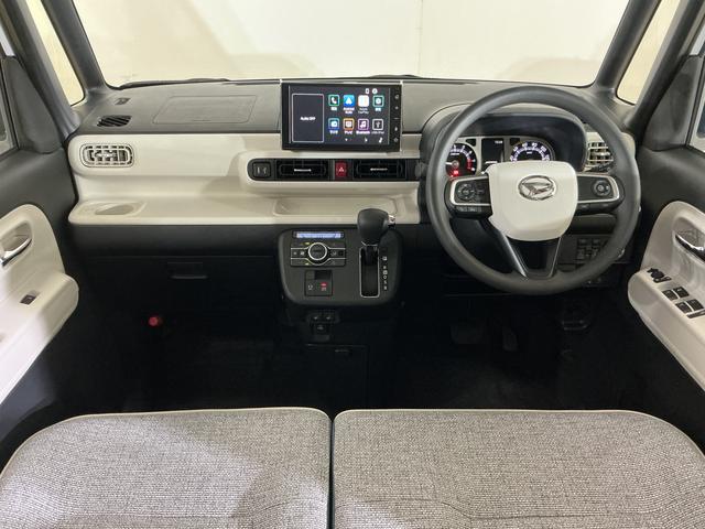 ムーヴキャンバスストライプスＧターボ　デモカー　９型ディスプレイオーディオ展示車　９型ディスプレイオーディオ　バックカメラ　両側パワースライドドア　アダプティブクルーズコントロール　ホットカップホルダー　シートヒーター　コーナーセンサー　ワイヤレス充電器　オートハイビーム（京都府）の中古車