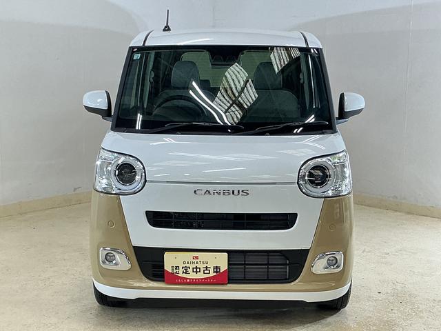 ムーヴキャンバスストライプスＧターボ　デモカー　９型ディスプレイオーディオ展示車　９型ディスプレイオーディオ　バックカメラ　両側パワースライドドア　アダプティブクルーズコントロール　ホットカップホルダー　シートヒーター　コーナーセンサー　ワイヤレス充電器　オートハイビーム（京都府）の中古車
