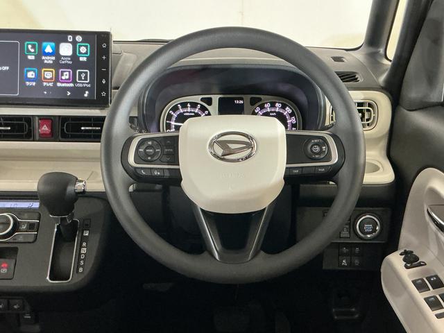 ムーヴキャンバスストライプスＧターボ　デモカー　９型ディスプレイオーディオ展示車　９型ディスプレイオーディオ　バックカメラ　両側パワースライドドア　アダプティブクルーズコントロール　ホットカップホルダー　シートヒーター　コーナーセンサー　ワイヤレス充電器　オートハイビーム（京都府）の中古車