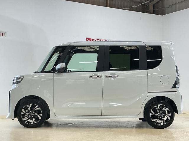 タントカスタムＸリミテッド　届出済未使用車　ディスプレイオーディオ届出済未使用車　９インチディスプレイオーディオ　フルセグチューナー　ブルートゥース対応　バックカメラ　スマートアシスト　両側リヤパワースライドドア　アダプティブクルーズコントロール　ＬＥＤヘッドライト（京都府）の中古車